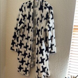 Chico's Monochrome Patterned Cardigan